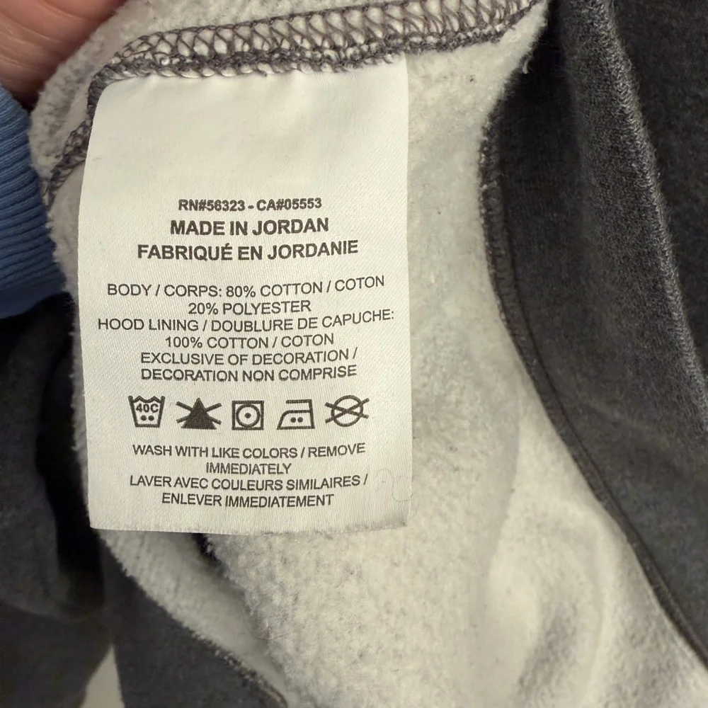 Nike Men's Charcoal grey Hoodie xl classic pocket logo athletic